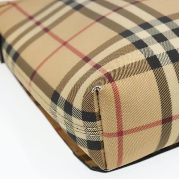 BURBERRY Nova Check Shoulder Bag PVC Beige Auth hk1702 - Picture 13 of 16